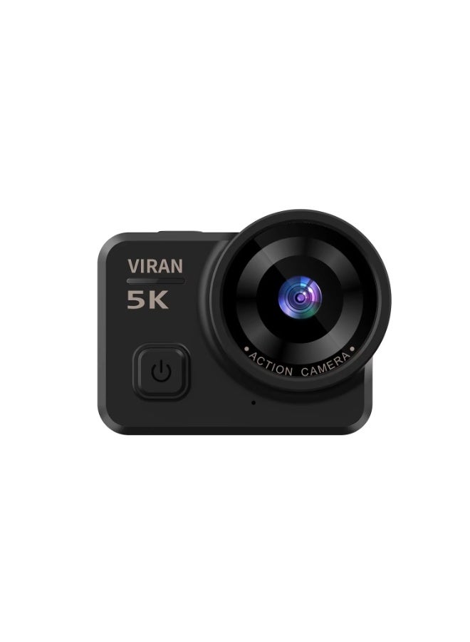 VIRAN V10 Action Camera, 5K/30FPS, 4K/60FPS Video, 12MP, 1/3-inch Sensor, 145° Ultra-Wide Angle, Touch Screen, 2.5H Battery, Live Charging Support​ - Image 2